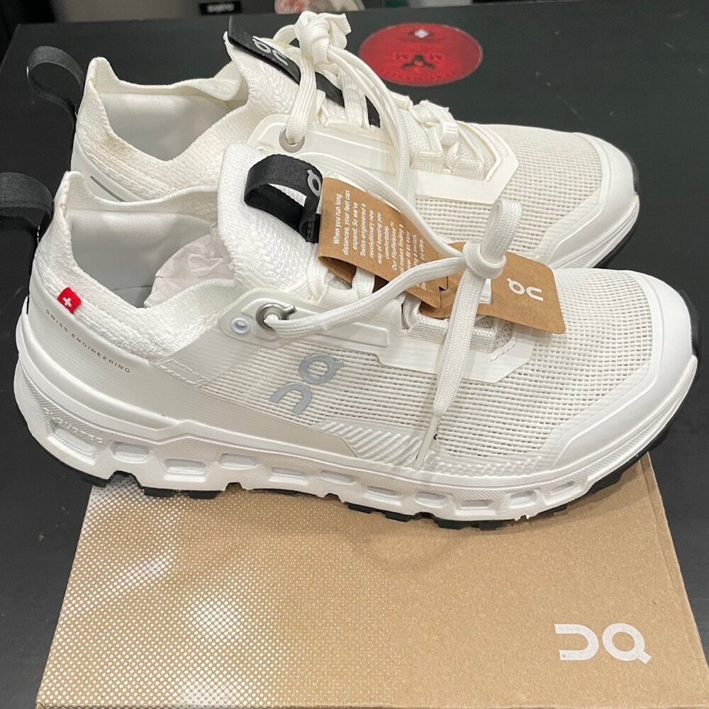 On Running Women's White and Black Cloudventure Athletic Shoes - Picture 7 of 12